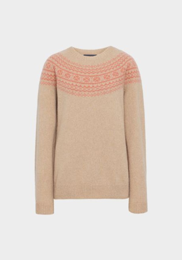 Lambswool Crew Neck Fairisle Jumper