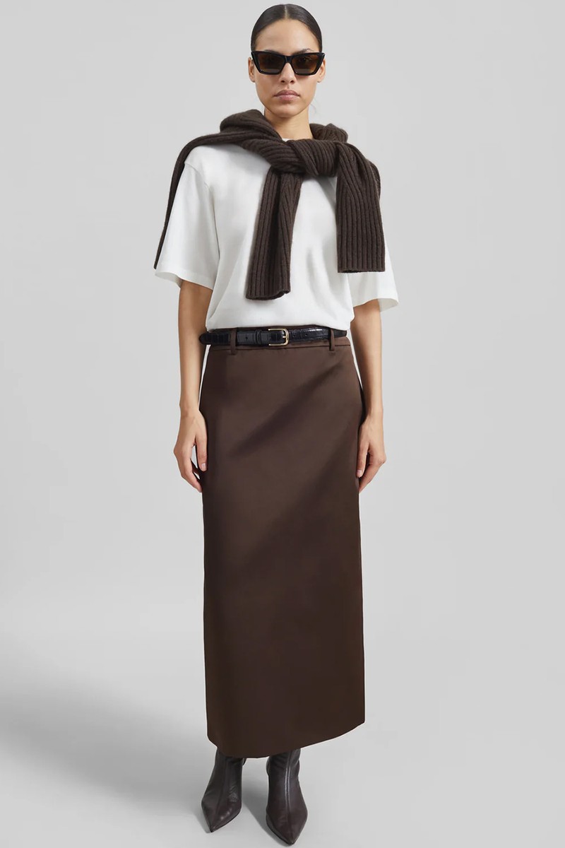 Alrose High-Rise Midi Skirt from The Frankie Shop