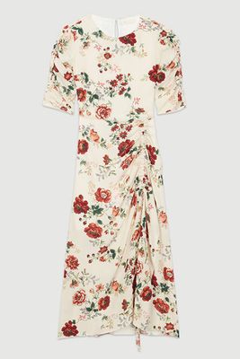 Long Dress with Floral Print from Maje