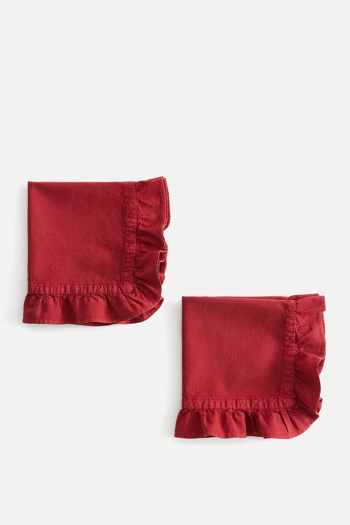 2 Pack Frill-Trimmed Napkins from H&M