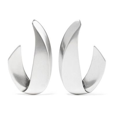 Chaines Silver Tone Earrings from Saint Laurent