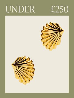 Thea 18kt Gold-Plated Shell Earrings, £110 | Daphine