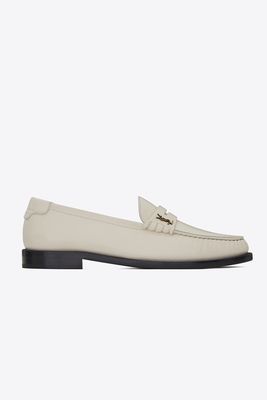 Le Loafer Monogram Penny Slippers from YSL