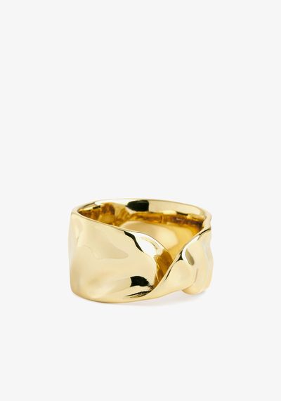 Gold Plated Twist Ring