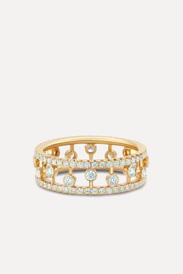 18kt Yellow Gold Dewdrop Diamond Band from De Beers
