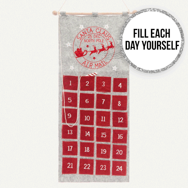Felt Santa Advent Calendar from Liberty London