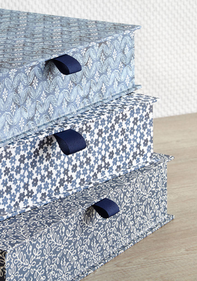Boxfiles In Blue Designs from Harris & Jones Ltd
