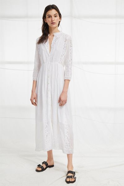 Alimos Broderie Midi Dress from French Connection