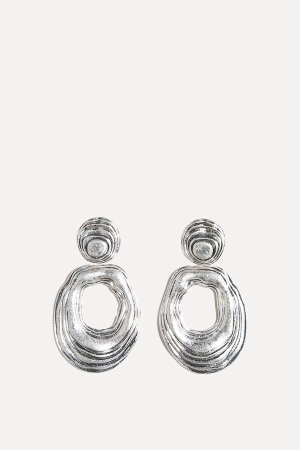 Fluted Pendant Earrings