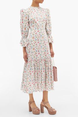 Floral Songbird Cotton Printed Dress from The Vampire’s Wife