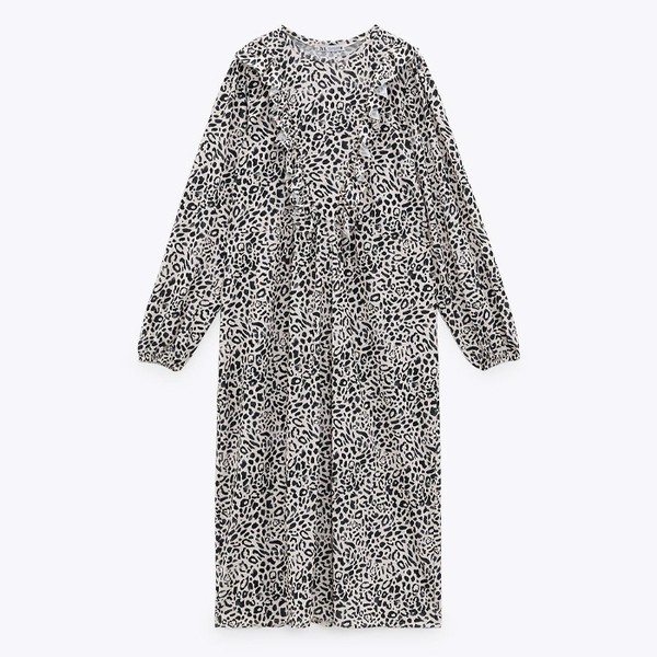 Frilled Midi Dress