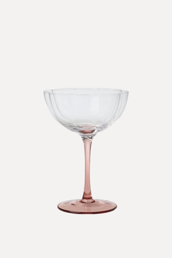 Floral Colour Stem Coupe Cocktail Glass from John Lewis