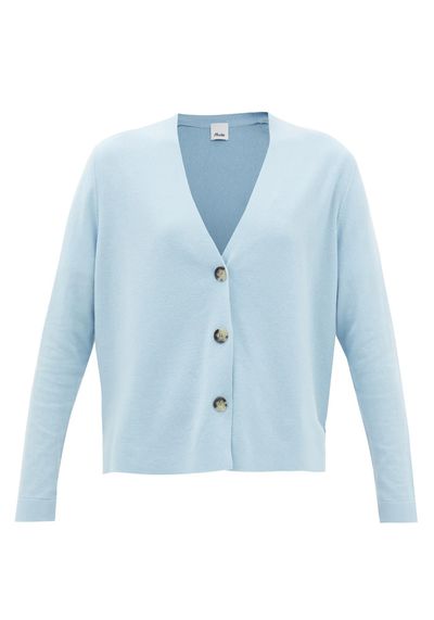 V-Neck Cotton & Cashmere Cardigan from Allude