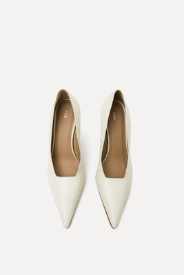 Pointed Leather Wedge Pumps from COS