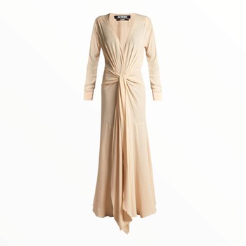 Viavelez Knotted Crepe Maxi Dress from Jacquemus 