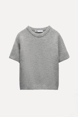 Short Sleeve Knit Sweater from Zara