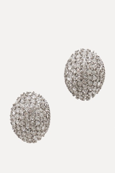 Tinsel Rhodium-Plated Crystal Earrings from JENNIFER BEHR