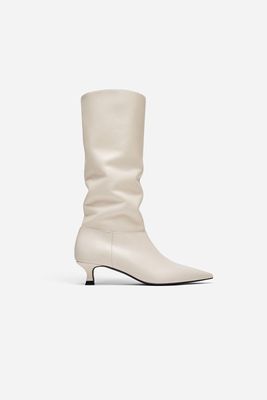 High White Boots from Uterque