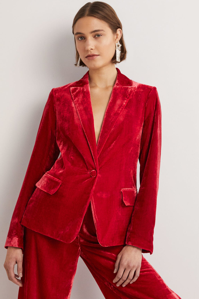 Relaxed Velvet Blazer from Boden