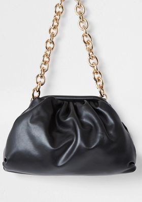 Chunky Chain Ruched Handbag