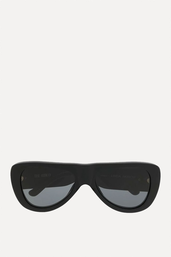 x from Edie flat-top sunglasses, £210 (Were £248) | The Attico 