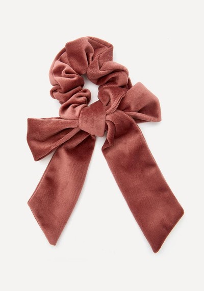 Velvet Bow Scrunchie from The Uniform