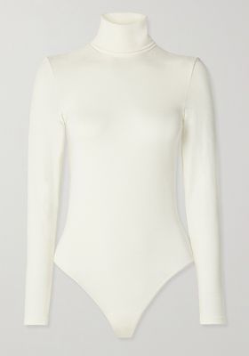 Colorado Stretch-Jersey Turtleneck Thong Bodysuit from Wolford