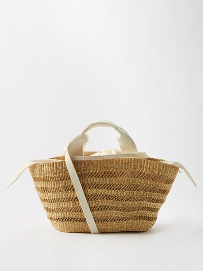 George Woven Basket Bag from Muuñ