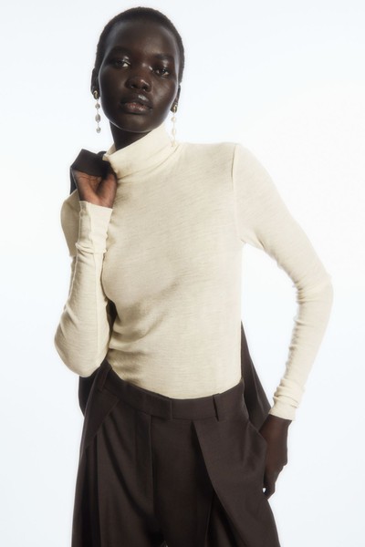 Merino Wool Turtleneck Top from COS