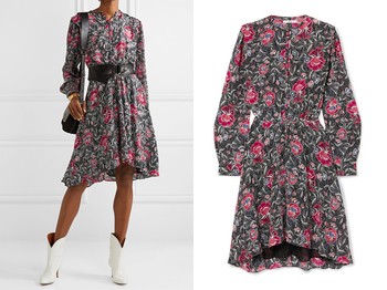 Yandra Floral-Print Silk Crepe De Chine Dress from Isabel Marant Étoile