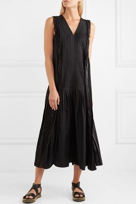 Pintucked Paneled Cotton Maxi Dress from 3.1 Philip Lim