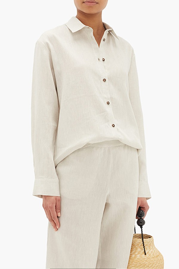 Milan Organic-Linen Shirt from Asceno
