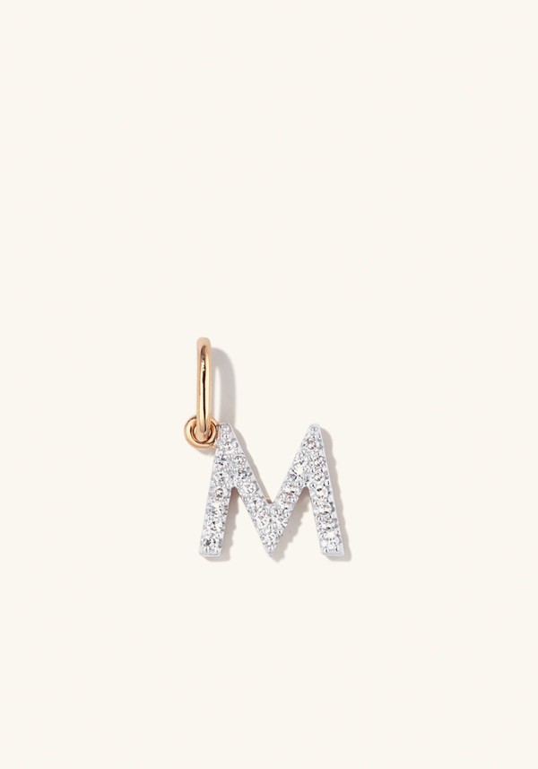 Diamond Letter Charm