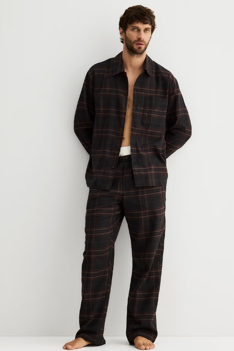 Flannel Pyjama Shirt & Bottoms from H&M
