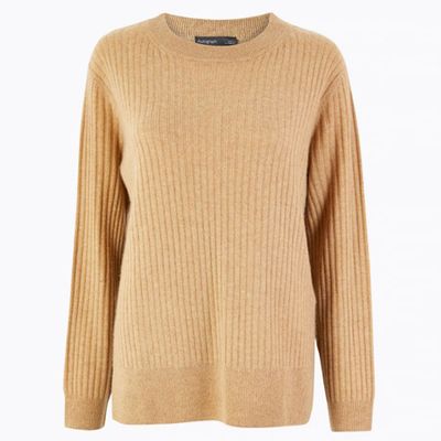 Pure Cashmere Relaxed Ribbed Jumper