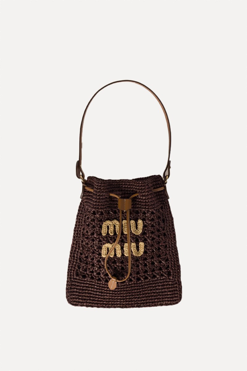 Woven Fabric Mini-Bag from MIU MIU
