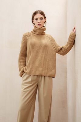 Chunky Rib Cashmere Jumper from Johnston of Elgin