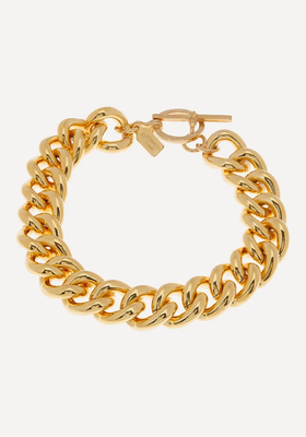 Gold-Plated Curb Chain Bracelet from Kenneth Jay Lane