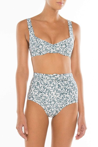 Floral-Print Belted Bikini Briefs from Peony & Net Sustain