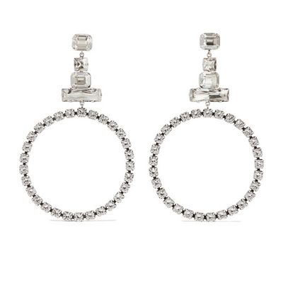 Silver-Plated Crystal Earrings from Isabel Marant