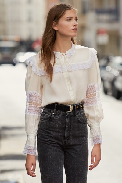 Lace Embellished Blouse