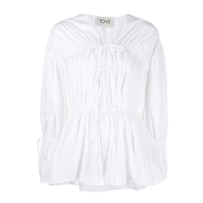 Cleo V-Neck Blouse, £678 | Tove