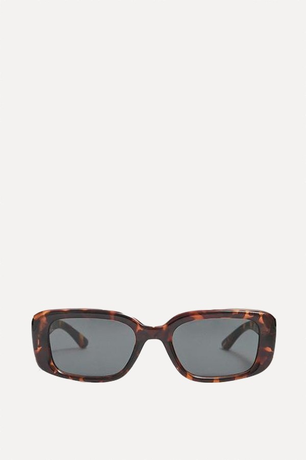 Tortoiseshell Rectangular Sunglasses
