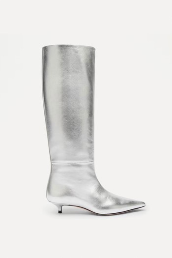 Sleek Heeled Knee-High Boots