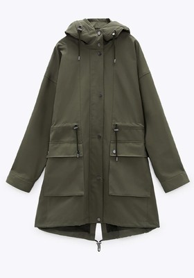 Long Hooded Parka from Zara