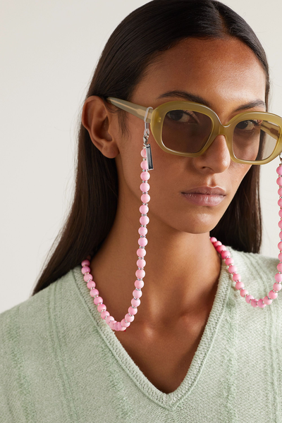 Crystal And Pearl Sunglasses Chain, £145 | Pearl Octopussy