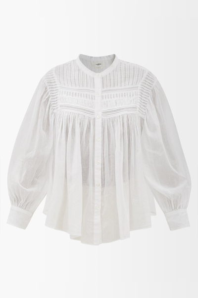 Plalia Collarless Blouse from Isabel Marant