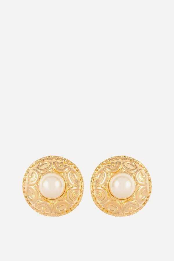 1980s Vintage Faux Pearl Earrings from Susan Caplan