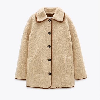 Faux Shearling Coat, £39.99 (was £79.99) | Zara