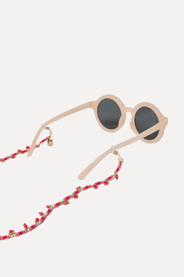 Glasses Chain With Floral Beads from Zara